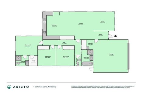 Photo of property in 1 Coleman Lane, Amberley, 7410