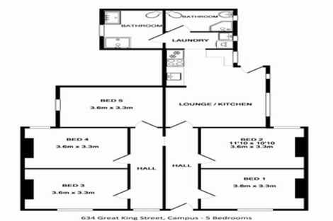 Photo of property in 634 Great King Street, North Dunedin, Dunedin, 9016