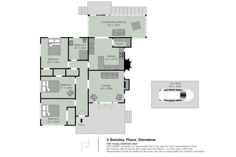 Photo of property in 2 Beazley Place, Glendene, Auckland, 0602