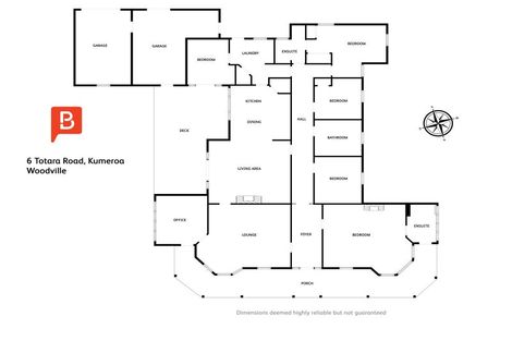 Photo of property in 6 Totara Road, Kumeroa, Woodville, 4997