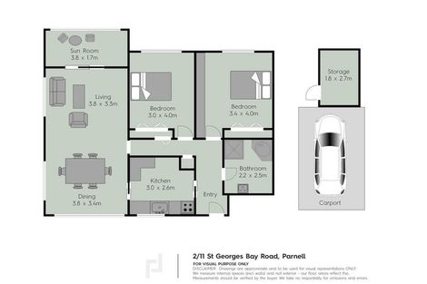 Photo of property in 2/11 Saint Georges Bay Road, Parnell, Auckland, 1052