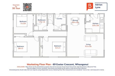 Photo of property in 69 Exeter Crescent, Springvale, Whanganui, 4501