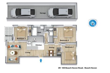 Photo of property in The Haven, 29/120 Beach Haven Road, Beach Haven, Auckland, 0626