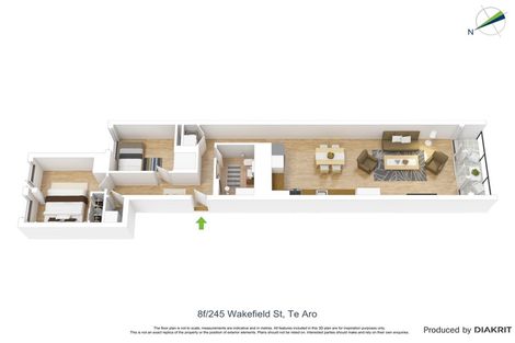 Photo of property in Monument Apartments, 8f/245 Wakefield Street, Te Aro, Wellington, 6011