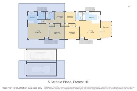 Photo of property in 1/5 Keldale Place, Forrest Hill, Auckland, 0620