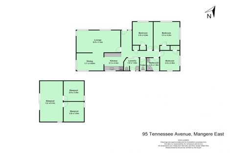 Photo of property in 95 Tennessee Avenue, Mangere East, Auckland, 2024