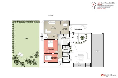 Photo of property in 1/15 Rosier Road, Glen Eden, Auckland, 0602