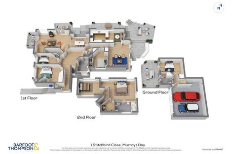 Photo of property in 1 Stitchbird Close, Murrays Bay, Auckland, 0630