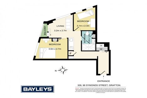 Photo of property in 96 On Symonds Apartments, 309/96 Symonds Street, Grafton, Auckland, 1010