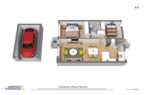 Photo of property in 3/11 Evelyn Place, Hillcrest, Auckland, 0627