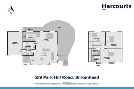 Photo of property in 2/9 Park Hill Road, Birkenhead, Auckland, 0626