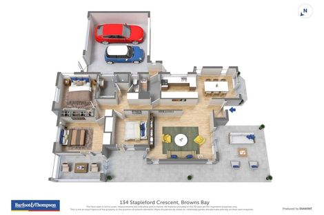 Photo of property in 134 Stapleford Crescent, Browns Bay, Auckland, 0630