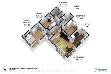 Photo of property in 14c Bracken Road, Newlands, Wellington, 6037