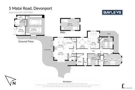 Photo of property in 5 Matai Road, Devonport, Auckland, 0624