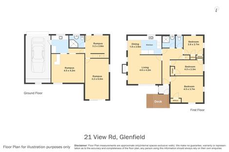 Photo of property in 21 View Road, Glenfield, Auckland, 0627