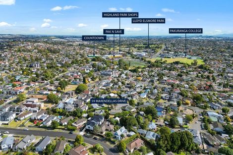 Photo of property in 59 Marendellas Drive, Bucklands Beach, Auckland, 2014