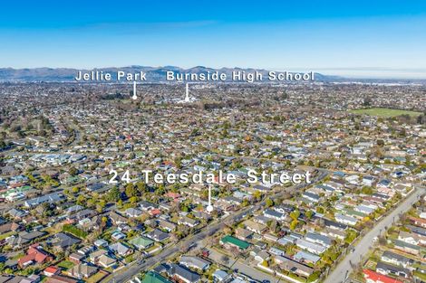 Photo of property in 24 Teesdale Street, Burnside, Christchurch, 8053