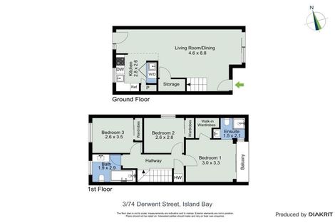 Photo of property in 3/74 Derwent Street, Island Bay, Wellington, 6023