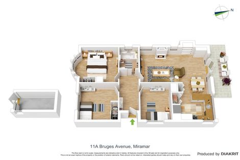 Photo of property in 11a Bruges Avenue, Miramar, Wellington, 6022