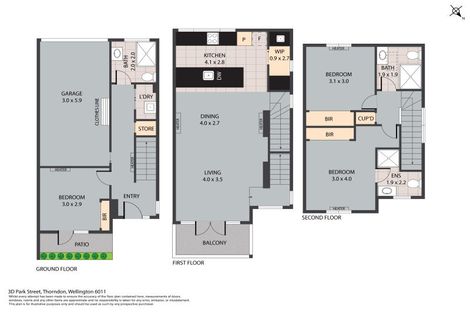 Photo of property in 3d Park Street, Thorndon, Wellington, 6011