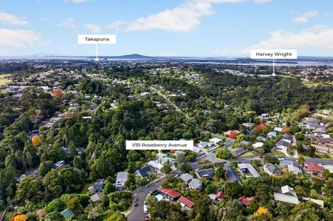 Photo of property in 1/91a Roseberry Avenue, Birkenhead, Auckland, 0626