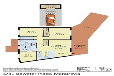 Photo of property in 5/31 Bowater Place, Manurewa, Auckland, 2102