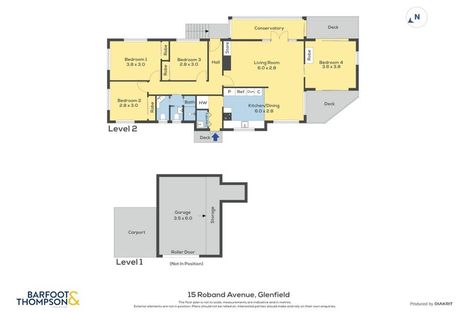 Photo of property in 15 Roband Avenue, Glenfield, Auckland, 0629