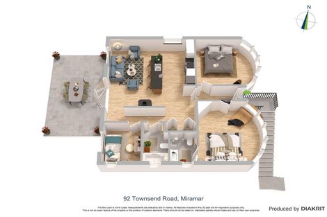 Photo of property in 92 Townsend Road, Miramar, Wellington, 6022