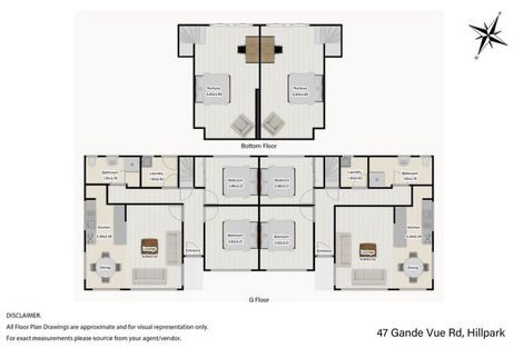 Photo of property in 47 Grande Vue Road, Hillpark, Auckland, 2102