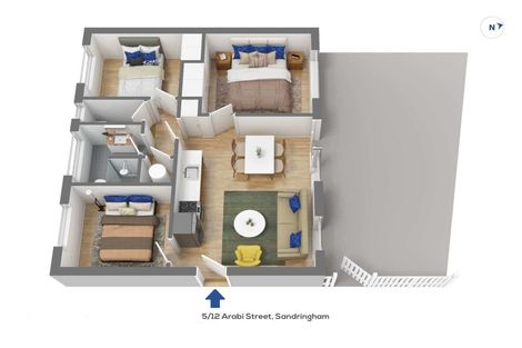 Photo of property in 5/12 Arabi Street, Sandringham, Auckland, 1041