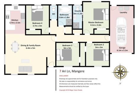 Photo of property in 7 Ari Lane, Mangere, Auckland, 2022