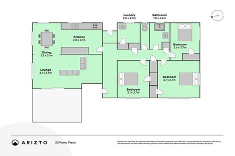 Photo of property in 20 Pamu Place, Waitara, 4320