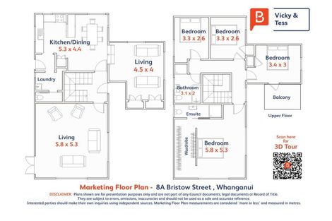 Photo of property in 8a Bristow Street, Saint Johns Hill, Whanganui, 4501