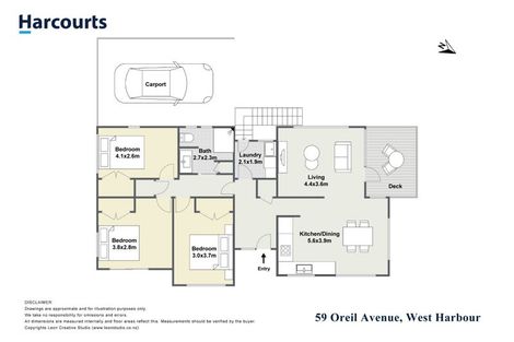 Photo of property in 59 Oreil Avenue, West Harbour, Auckland, 0618