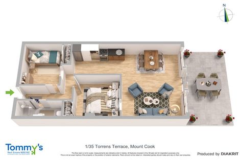 Photo of property in Las Olas De Cuba, 1/35 Torrens Terrace, Mount Cook, Wellington, 6011