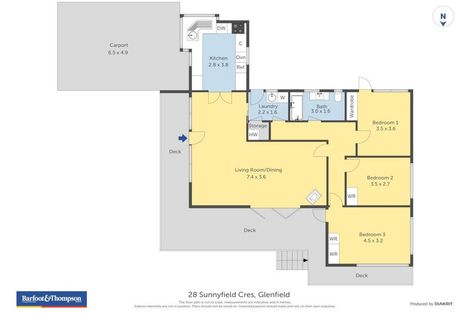 Photo of property in 28 Sunnyfield Crescent, Glenfield, Auckland, 0629