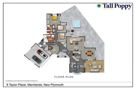 Photo of property in 9 Taylor Place, Merrilands, New Plymouth, 4312