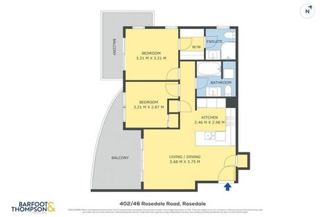 Photo of property in Apollo Apartments, 201/46 Rosedale Road, Rosedale, Auckland, 0632