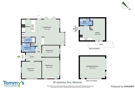 Photo of property in 35 Aparima Avenue, Miramar, Wellington, 6022