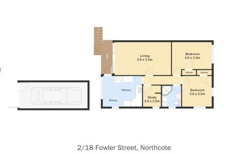 Photo of property in 2/18 Fowler Street, Northcote, Auckland, 0627