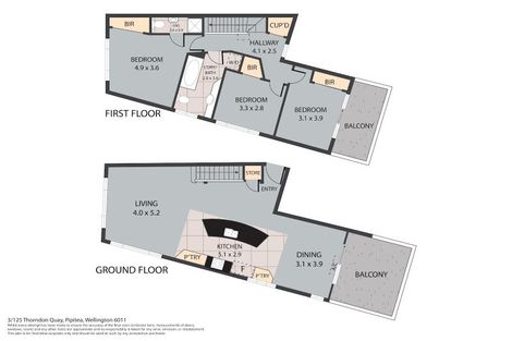 Photo of property in Endeavour Apartments, 3/125 Thorndon Quay, Pipitea, Wellington, 6011