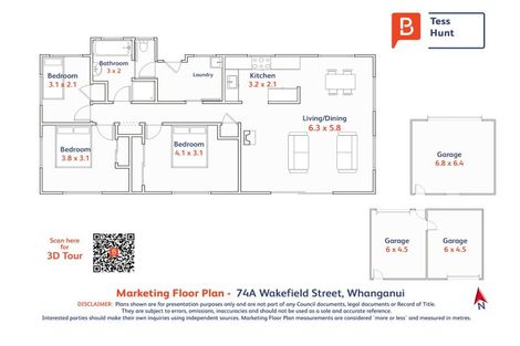 Photo of property in 74d Wakefield Street, Whanganui East, Whanganui, 4500