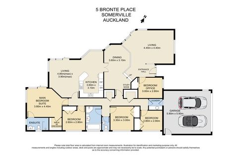 Photo of property in 5 Bronte Place, Somerville, Auckland, 2014