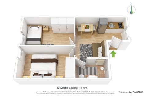 Photo of property in Martin Square Apartments, 114/20 Martin Square, Te Aro, Wellington, 6011