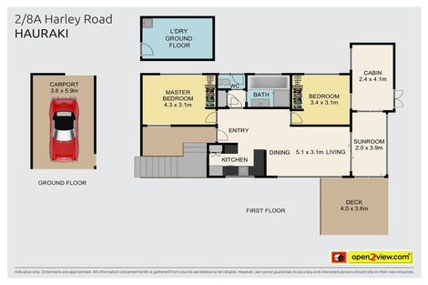 Photo of property in 2/8a Harley Road, Hauraki, Auckland, 0622