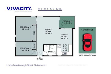 Photo of property in 3/15 Peterborough Street, Christchurch Central, Christchurch, 8013