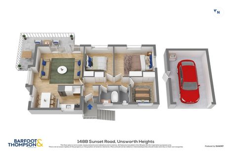 Photo of property in 2/148 Sunset Road, Unsworth Heights, Auckland, 0632