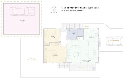 Photo of property in 1/28 Scotstoun Place, Glen Eden, Auckland, 0602