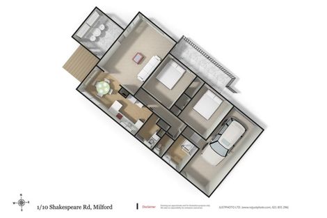 Photo of property in 1/10 Shakespeare Road, Milford, Auckland, 0620