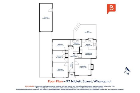 Photo of property in 97 Niblett Street, Whanganui, 4500